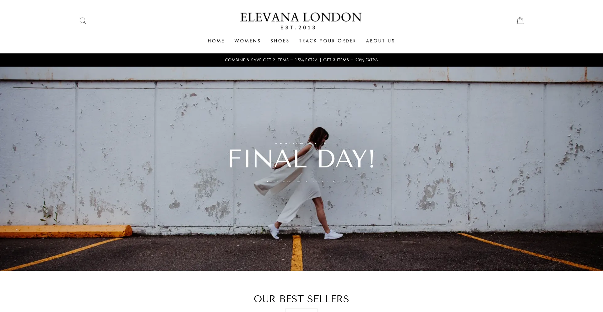 Website screenshot of Elevana-london.com