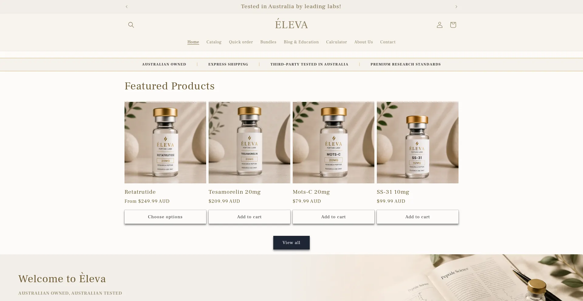 Elevapeptidelabs.com.au