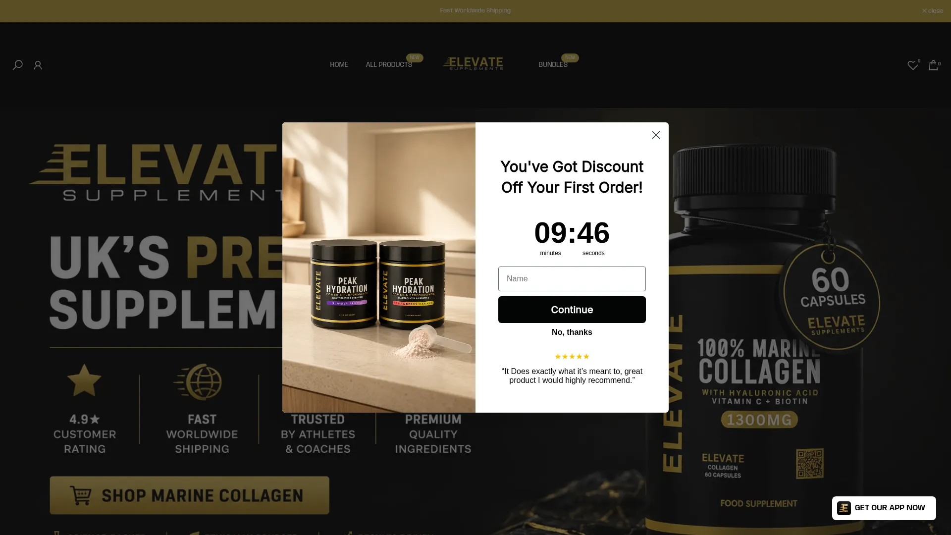 Elevatesupplementsni.com