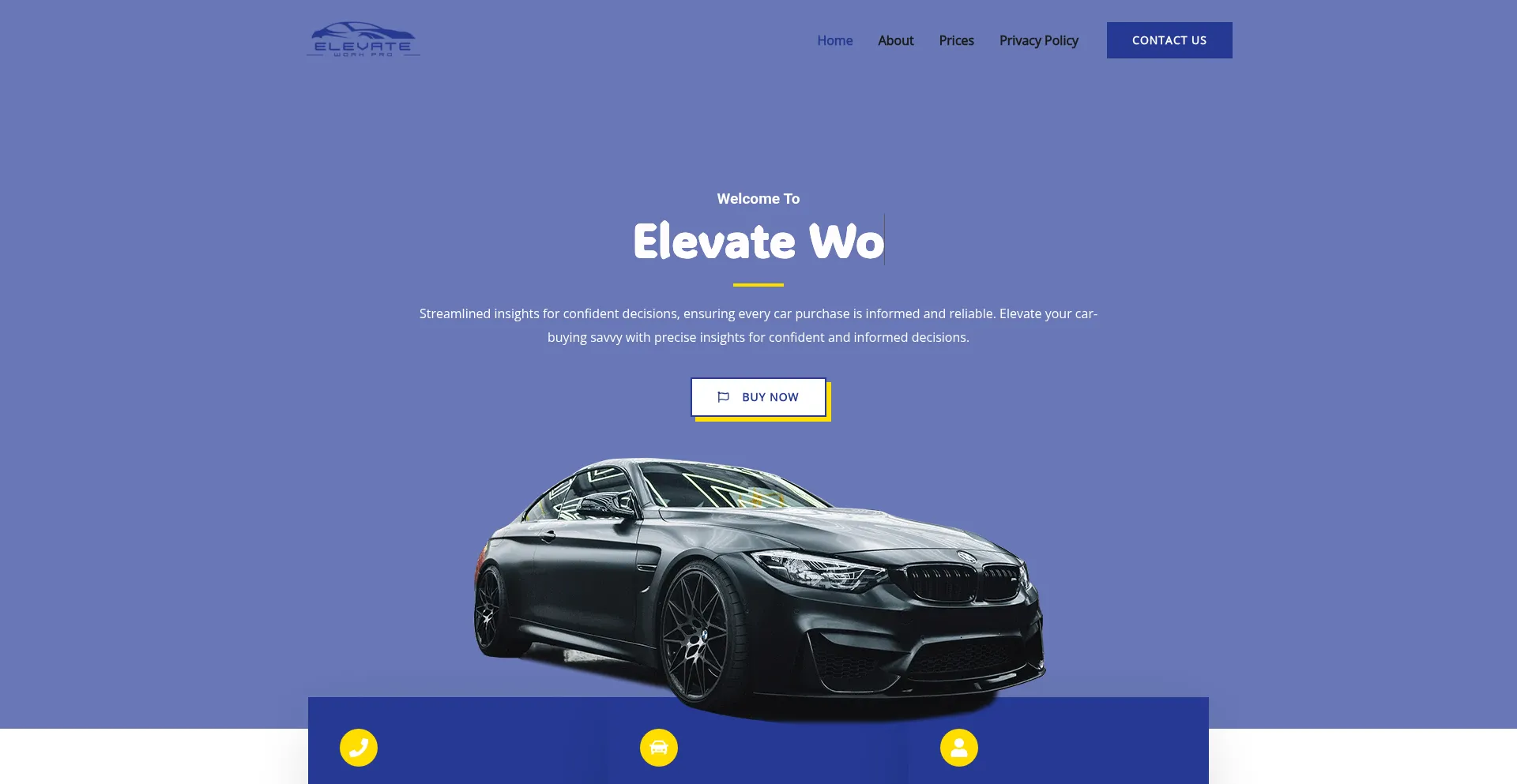 Website screenshot of Elevateworkpro.com