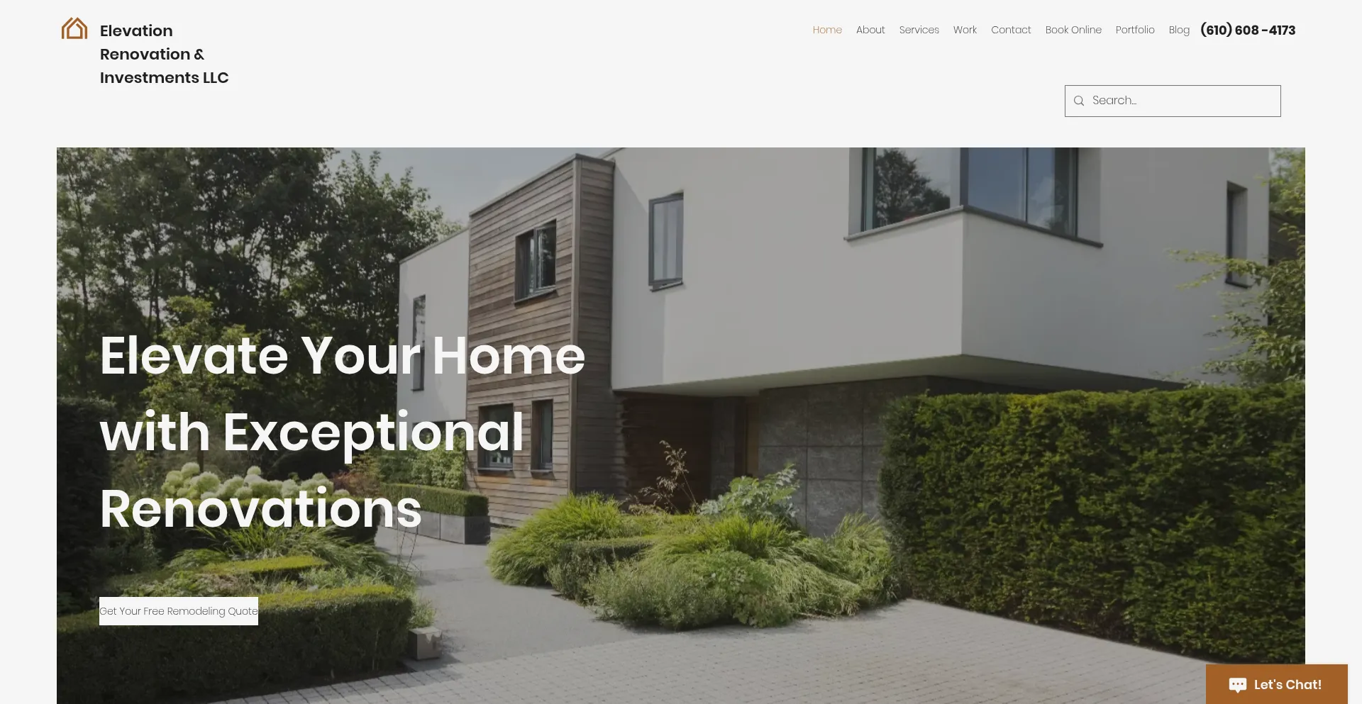 Elevation-renovation.com Screenshot