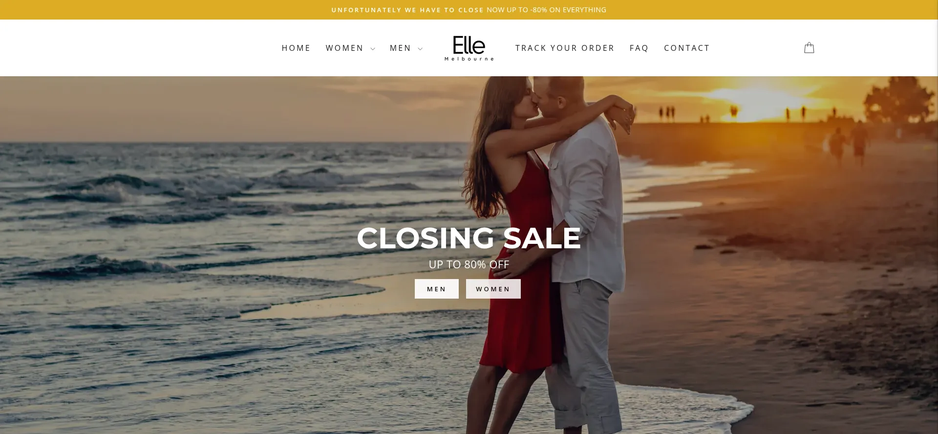Website screenshot of Elle-melbourne.com