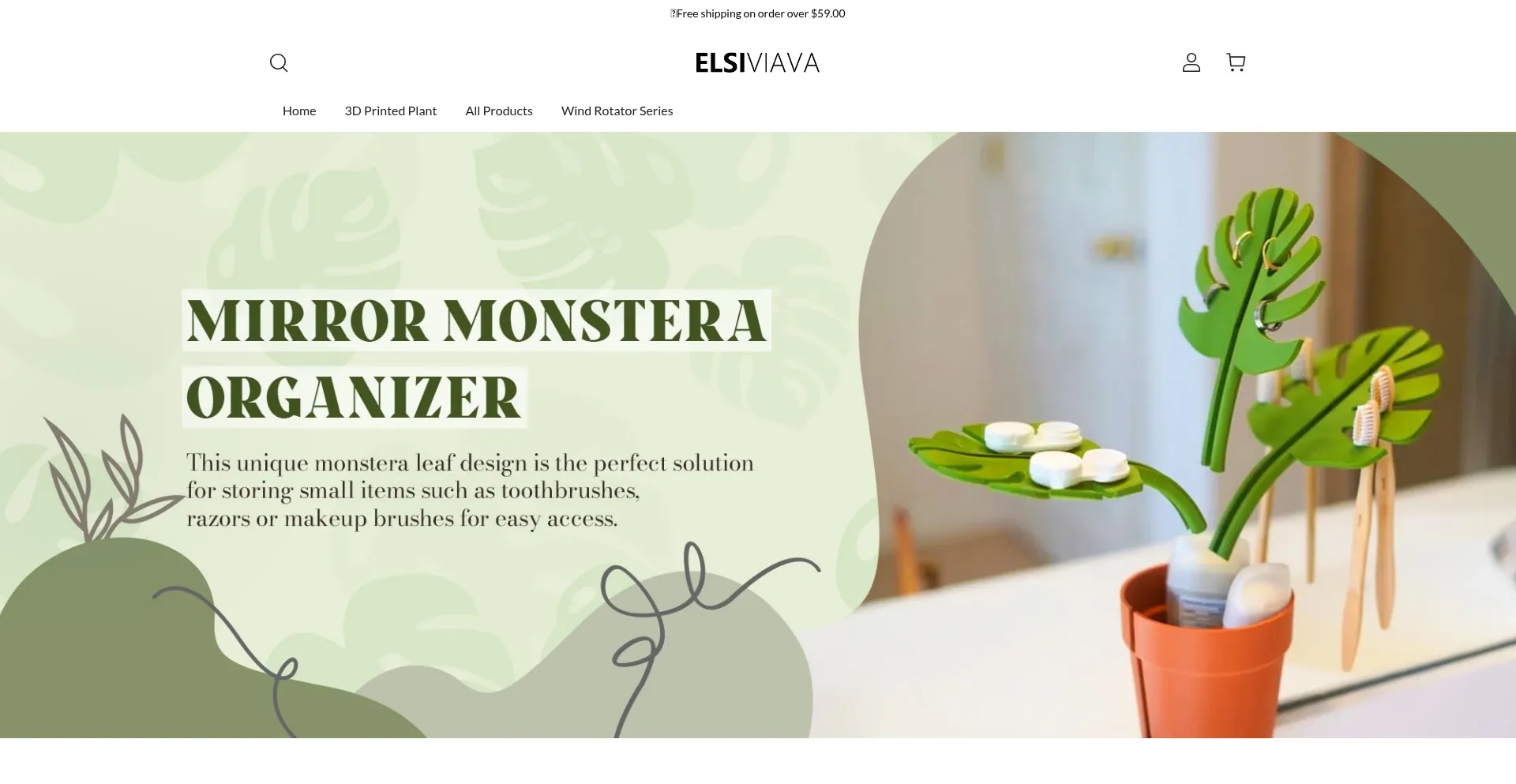Website screenshot of Elsiviava.com