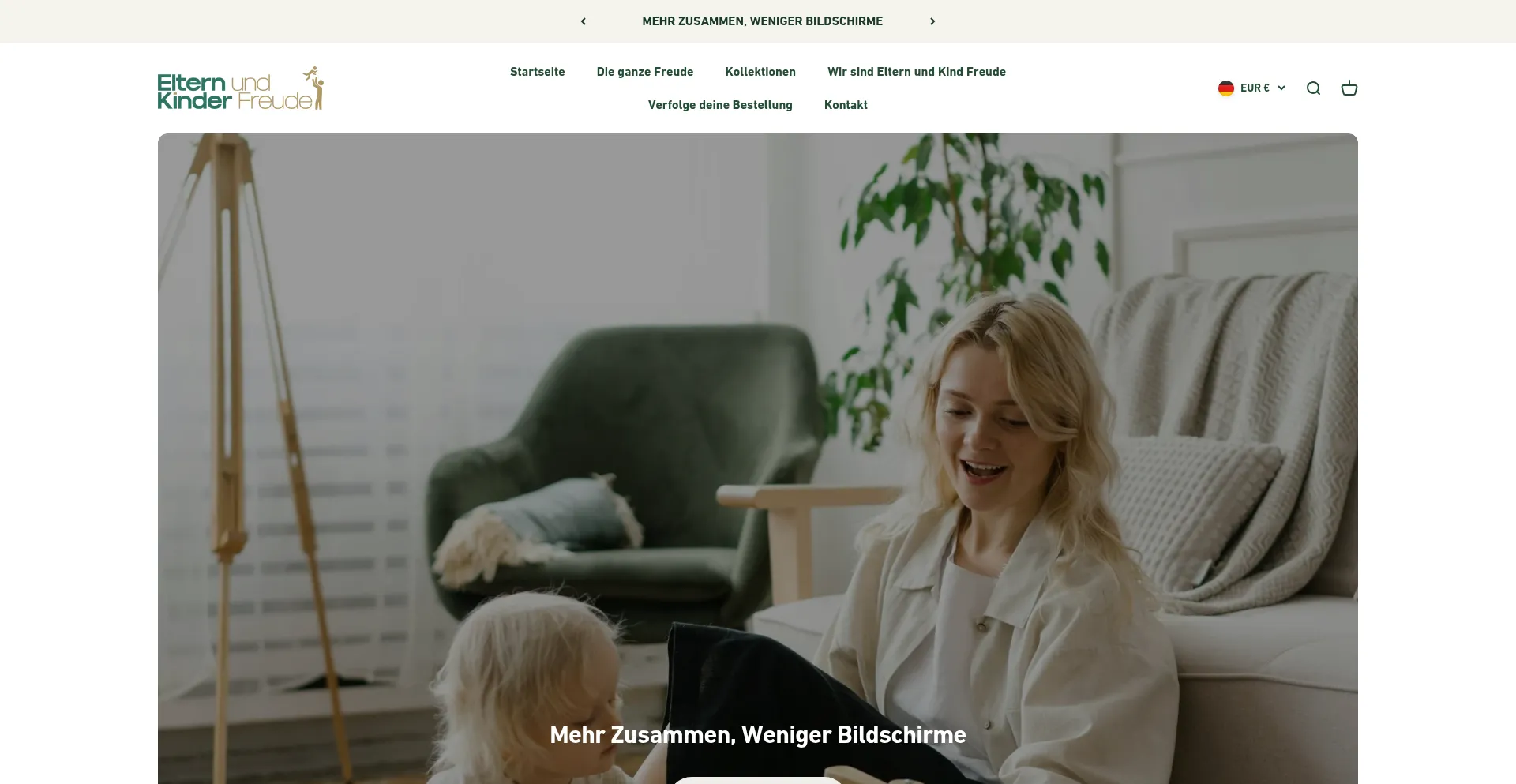 Website screenshot of Elternundkinderfreude.de