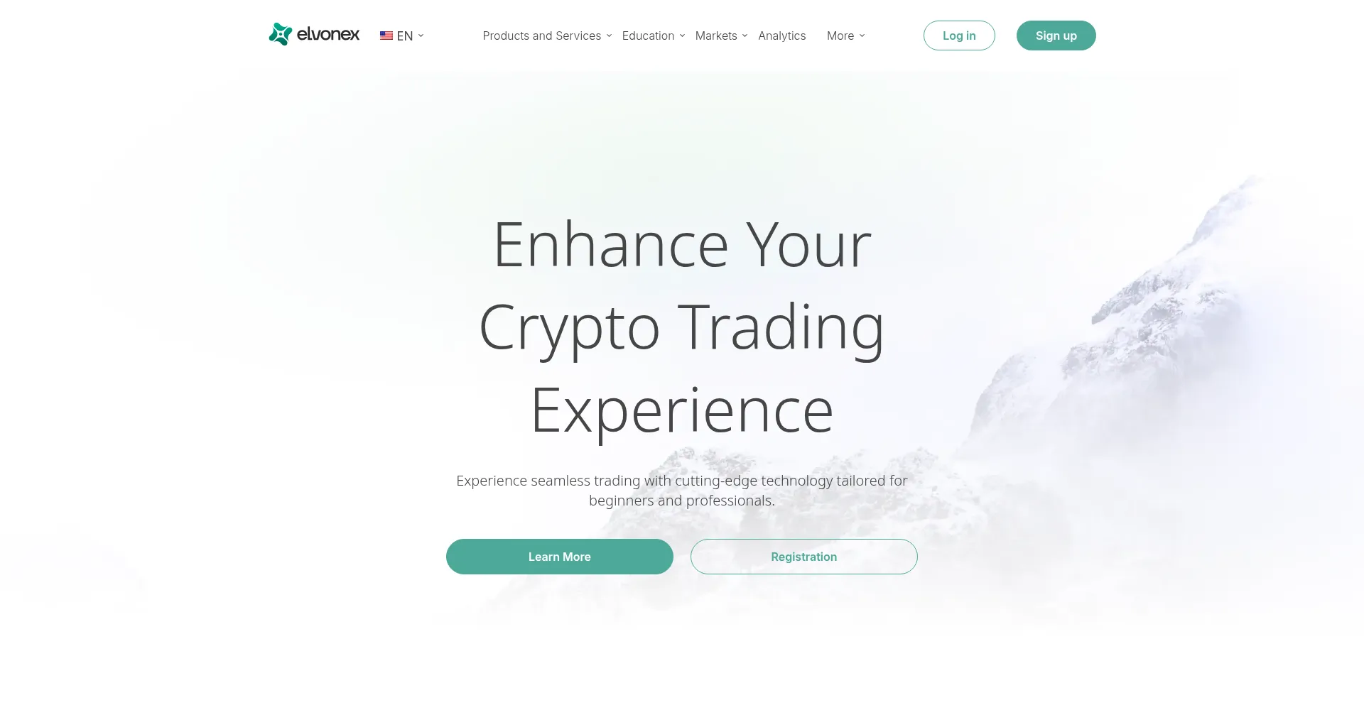 Website screenshot of Elvonex.com