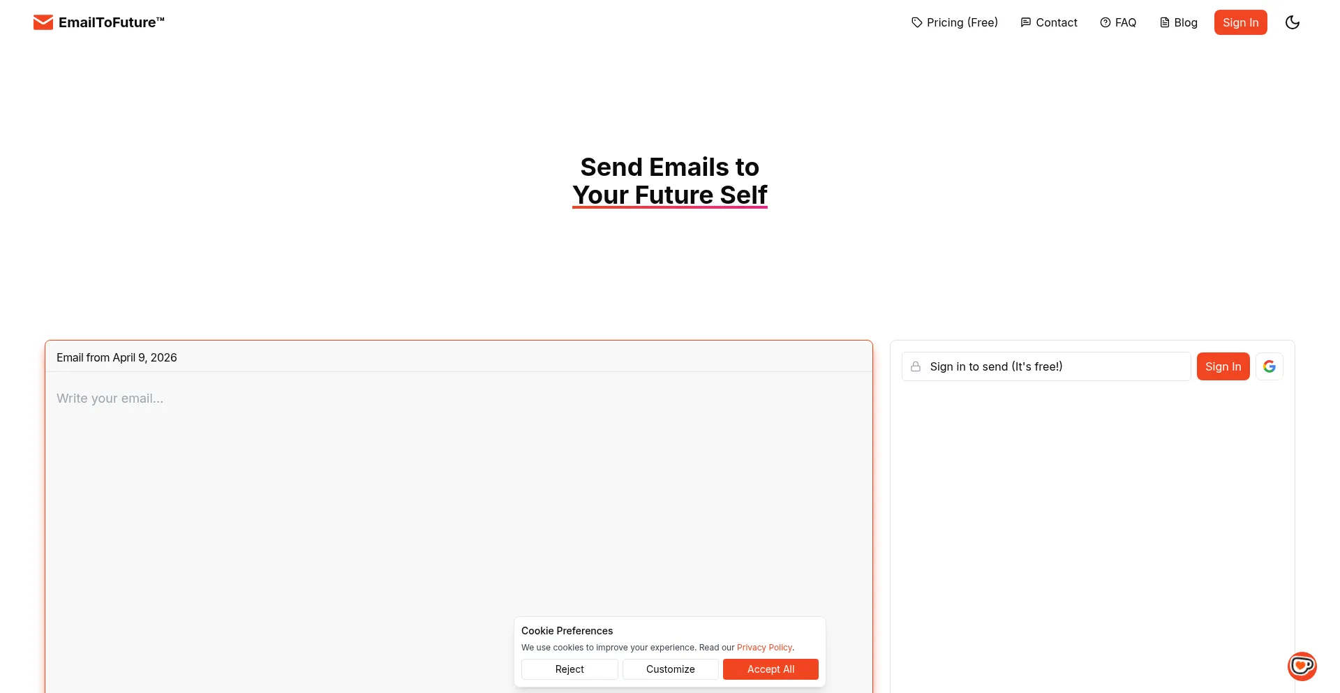 Emailtofuture.com
