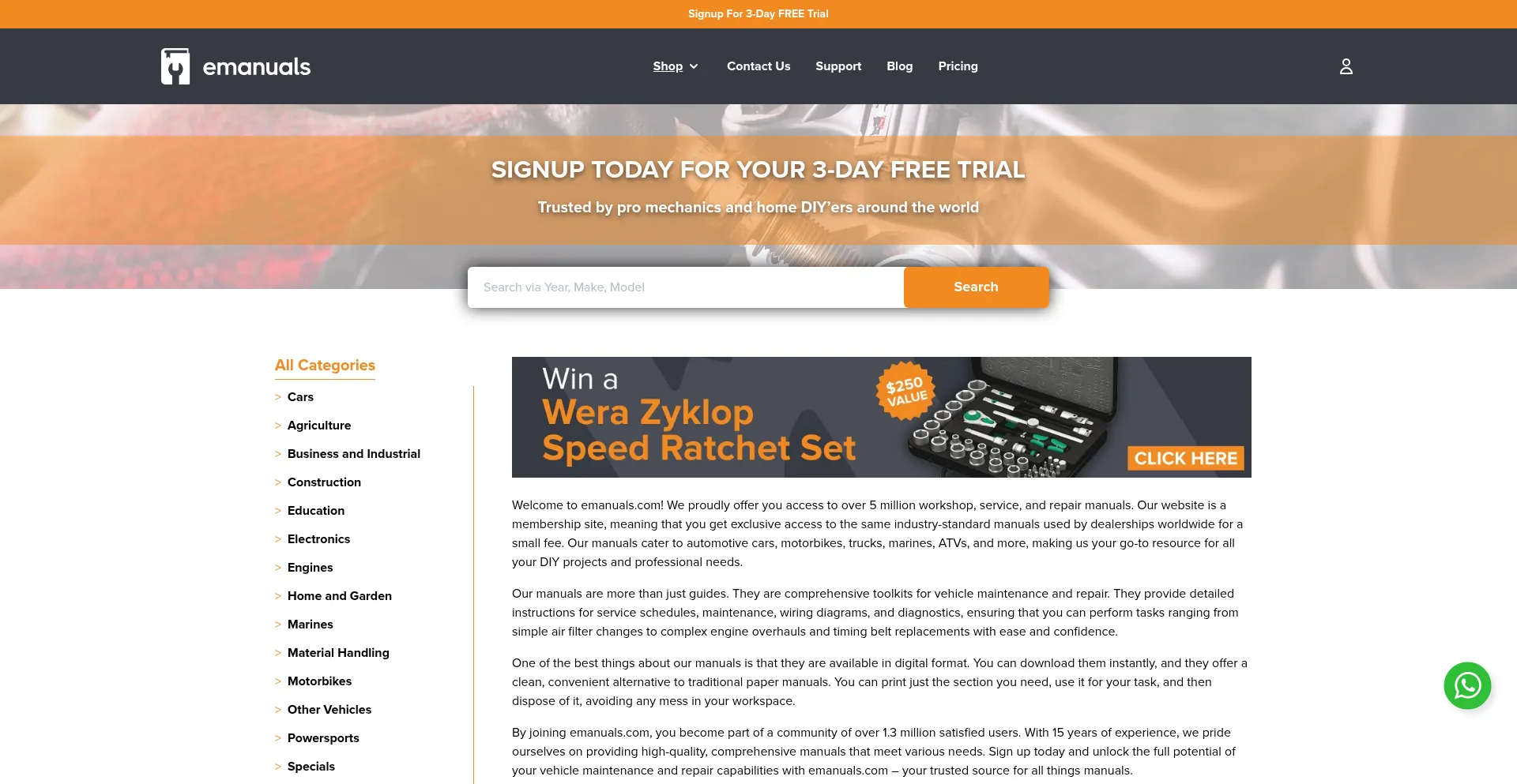 Emanuals.com Screenshot