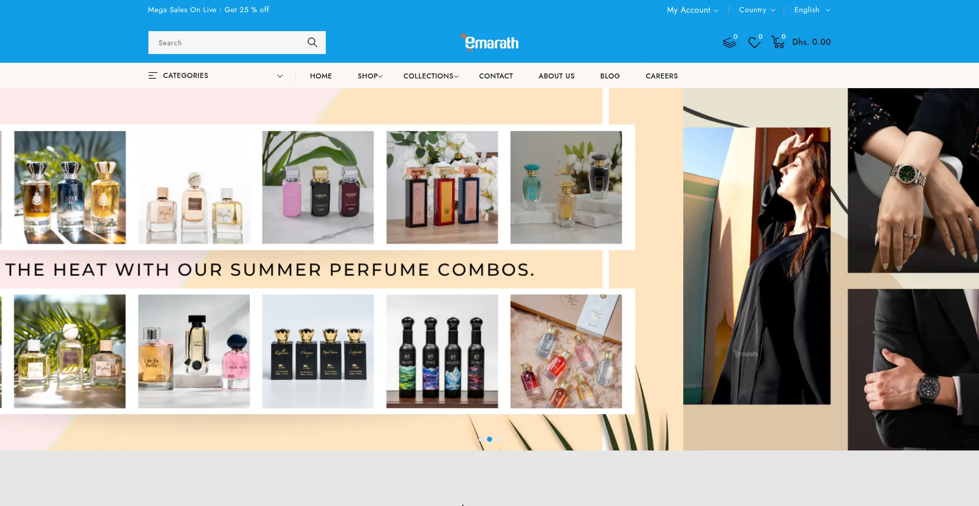 Website screenshot of Emarath.com