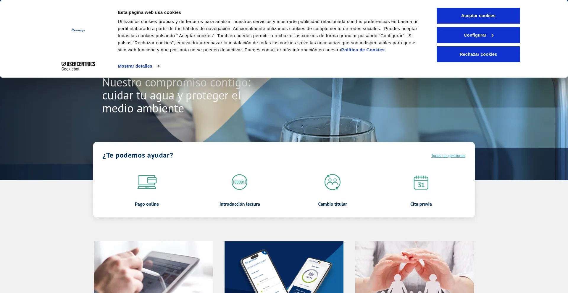 Website screenshot of Emasagra.es
