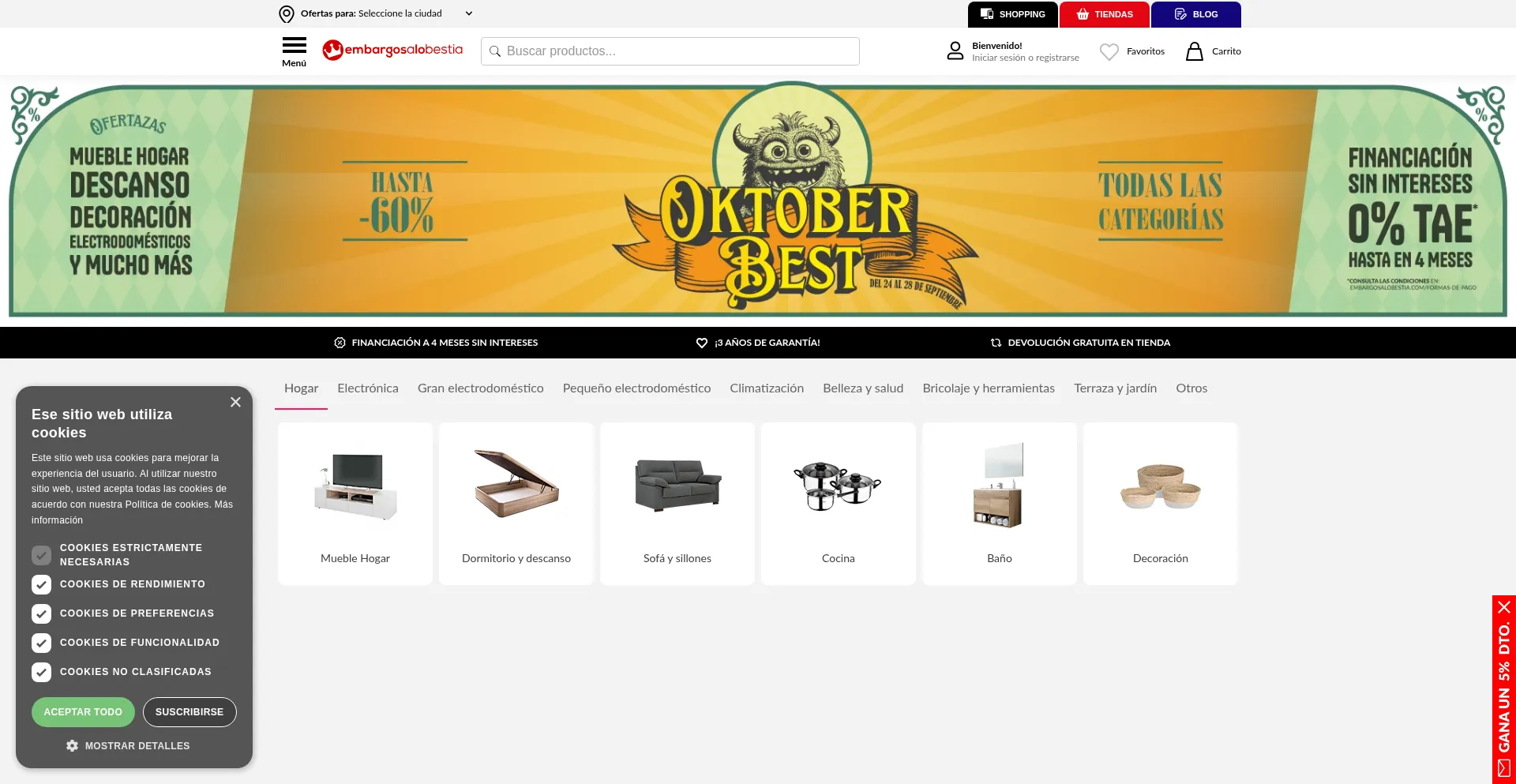 Embargosalobestia.com Screenshot
