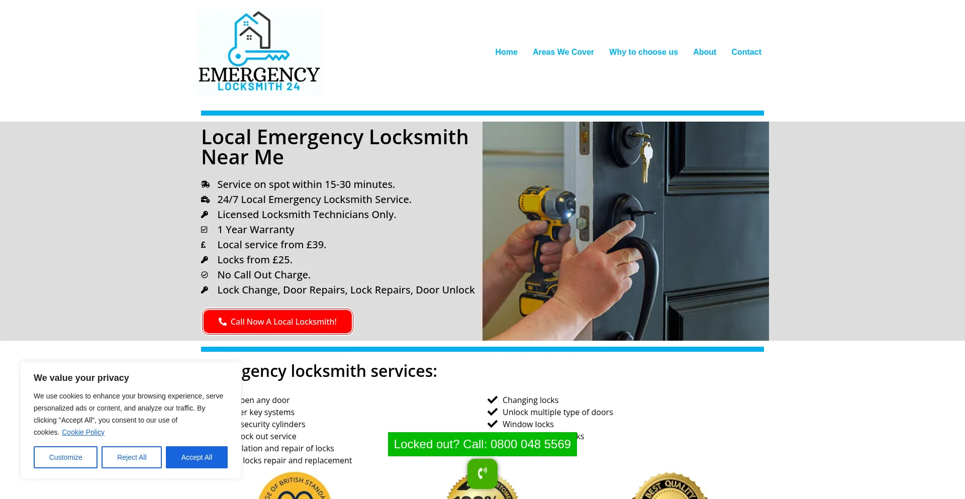 ¿És Seguro y Confiable Emergencylocksmith24.co.uk?