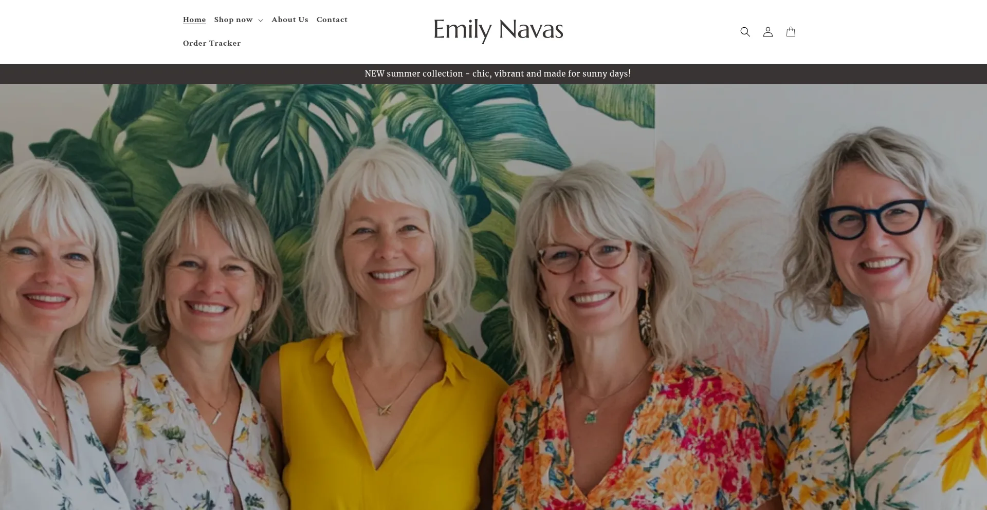 Website screenshot of Emilynavas.com