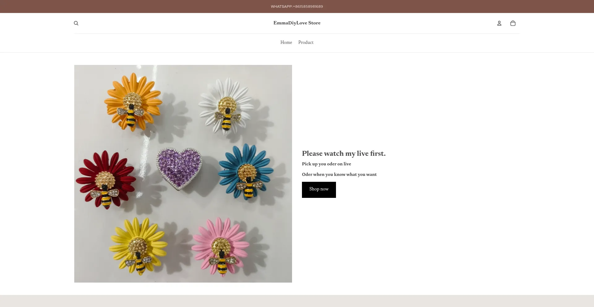 Website screenshot of Emmadiylove.com