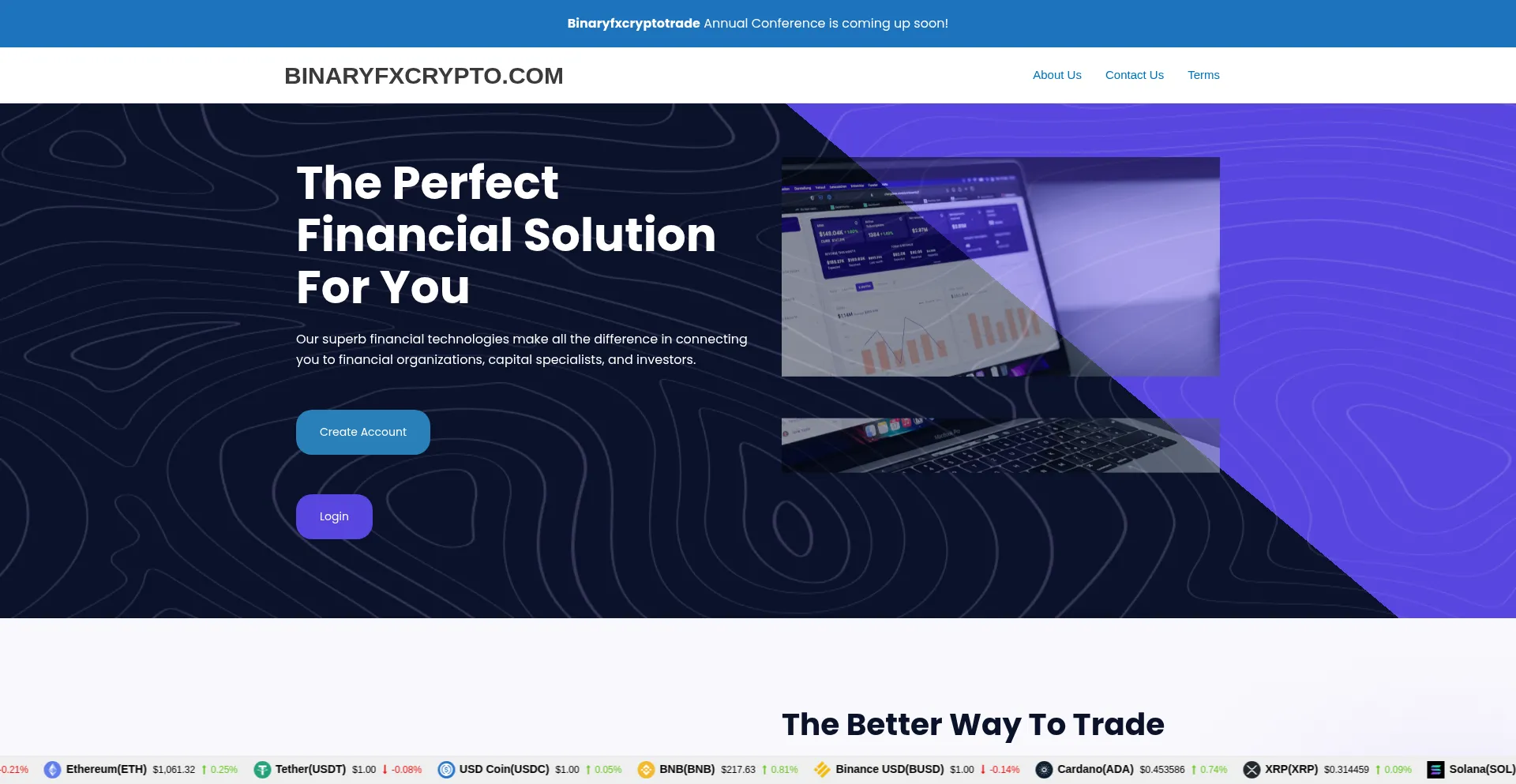 Website screenshot of Emtf.site