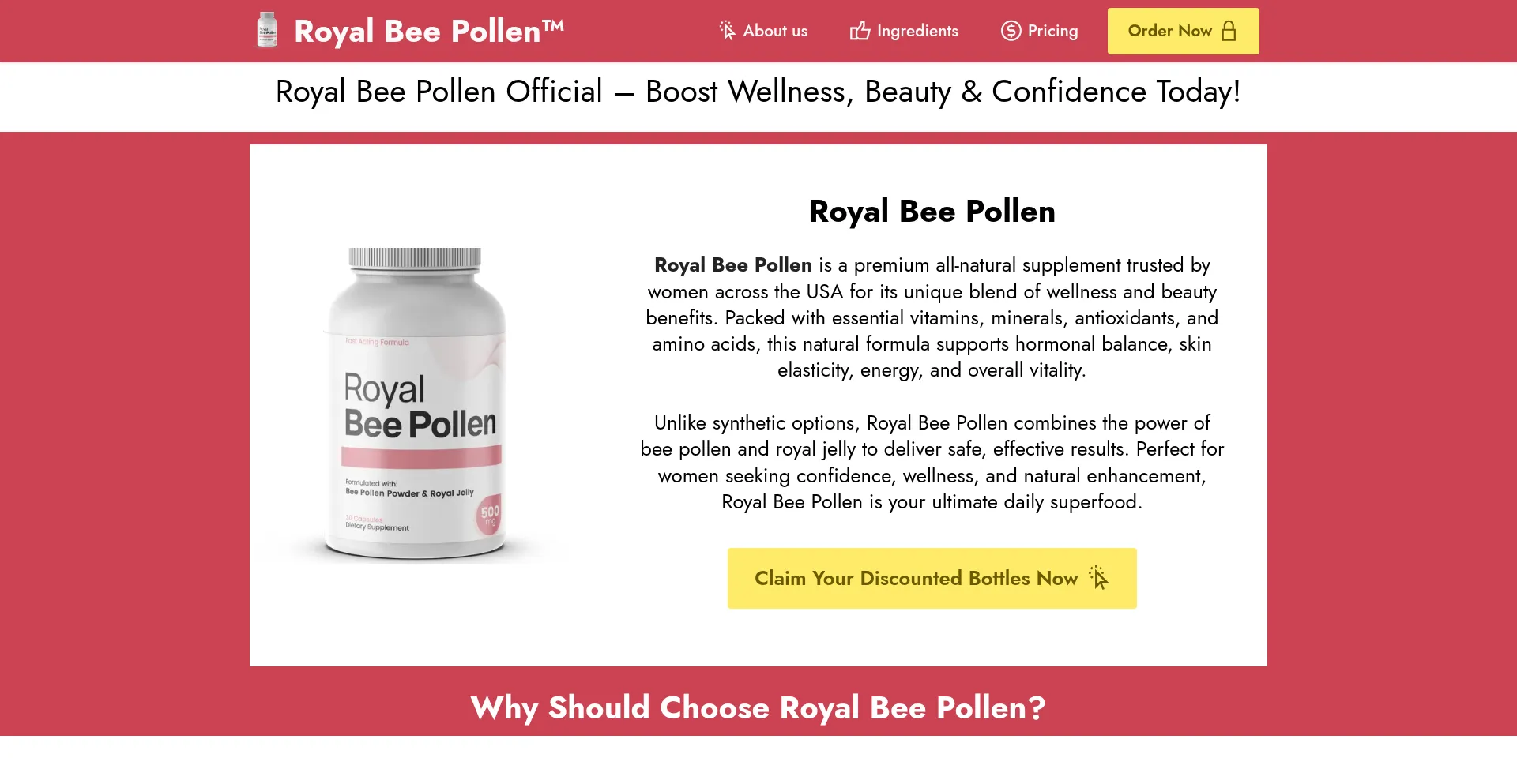 ¿És Seguro y Confiable En-royalbeepollen.co?