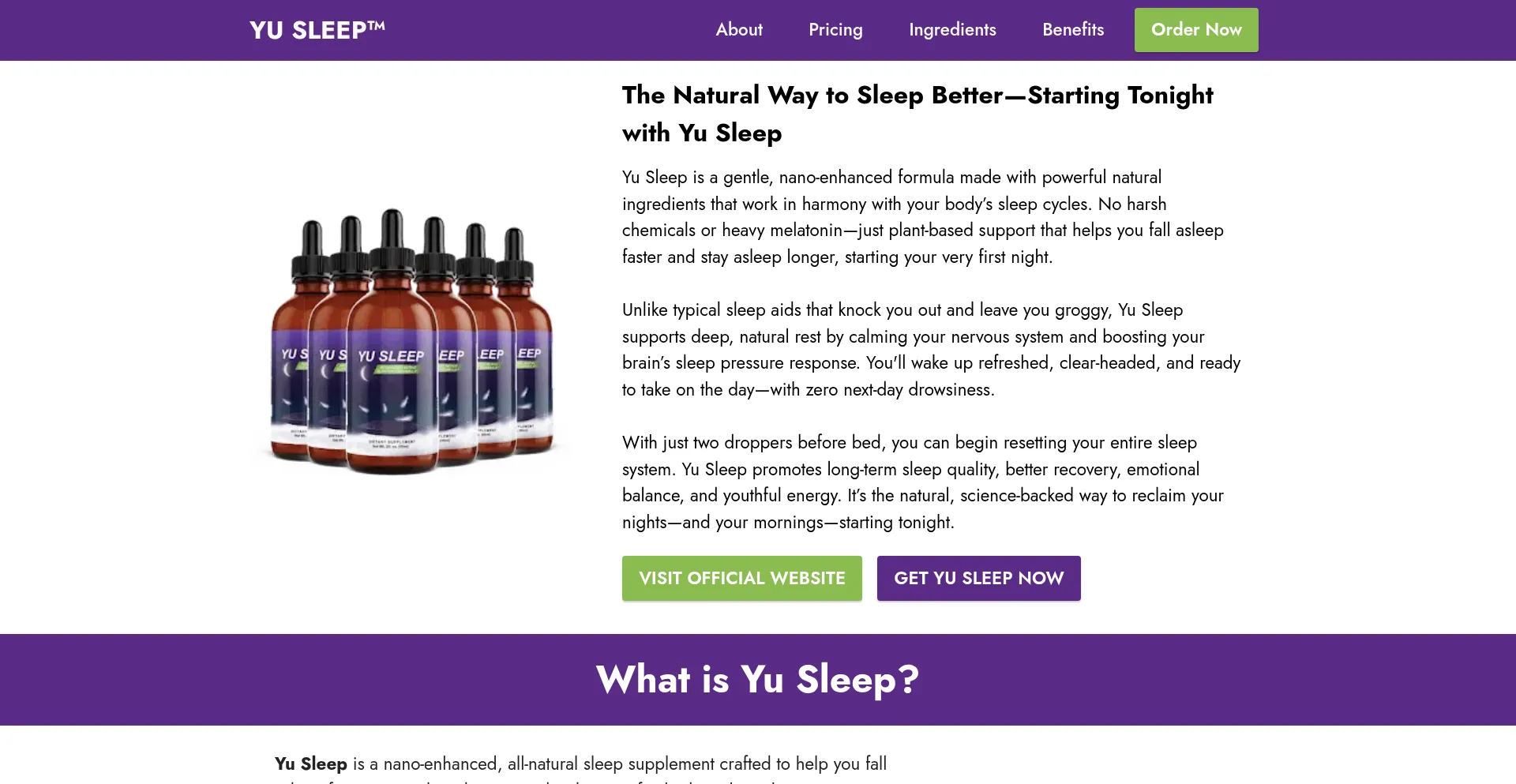 Website screenshot of En-usleep.com