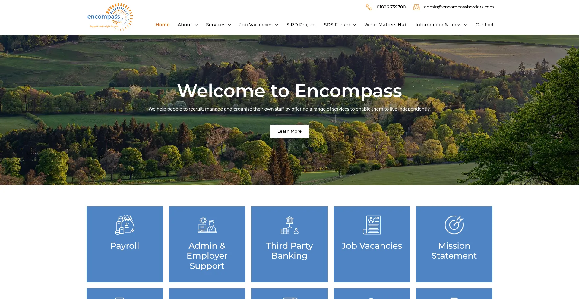Encompassborders.com Screenshot