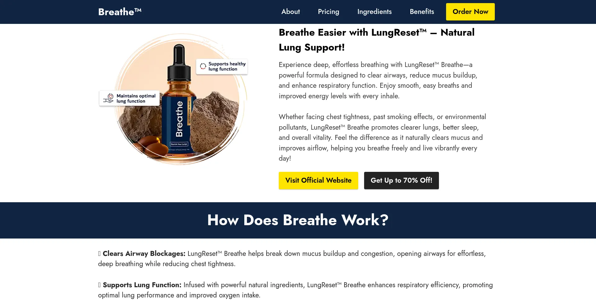 Website screenshot of Eng-breathe.com