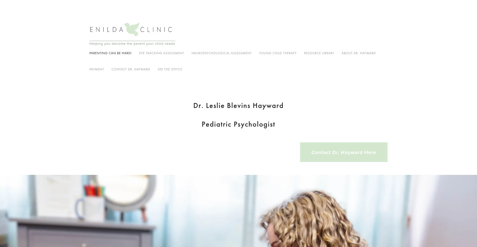 Website screenshot of Enildaclinic.com