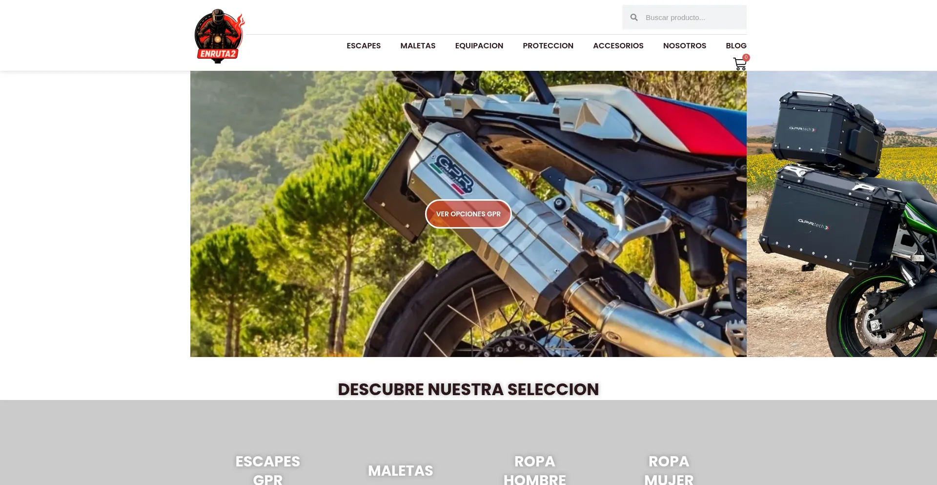 Website screenshot of Enruta2.net