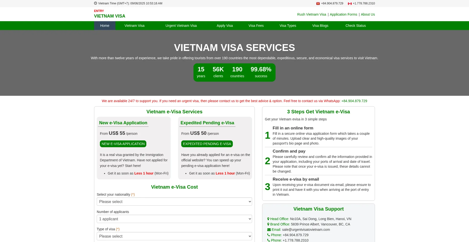 ¿És Seguro y Confiable Entryvietnamvisa.com?