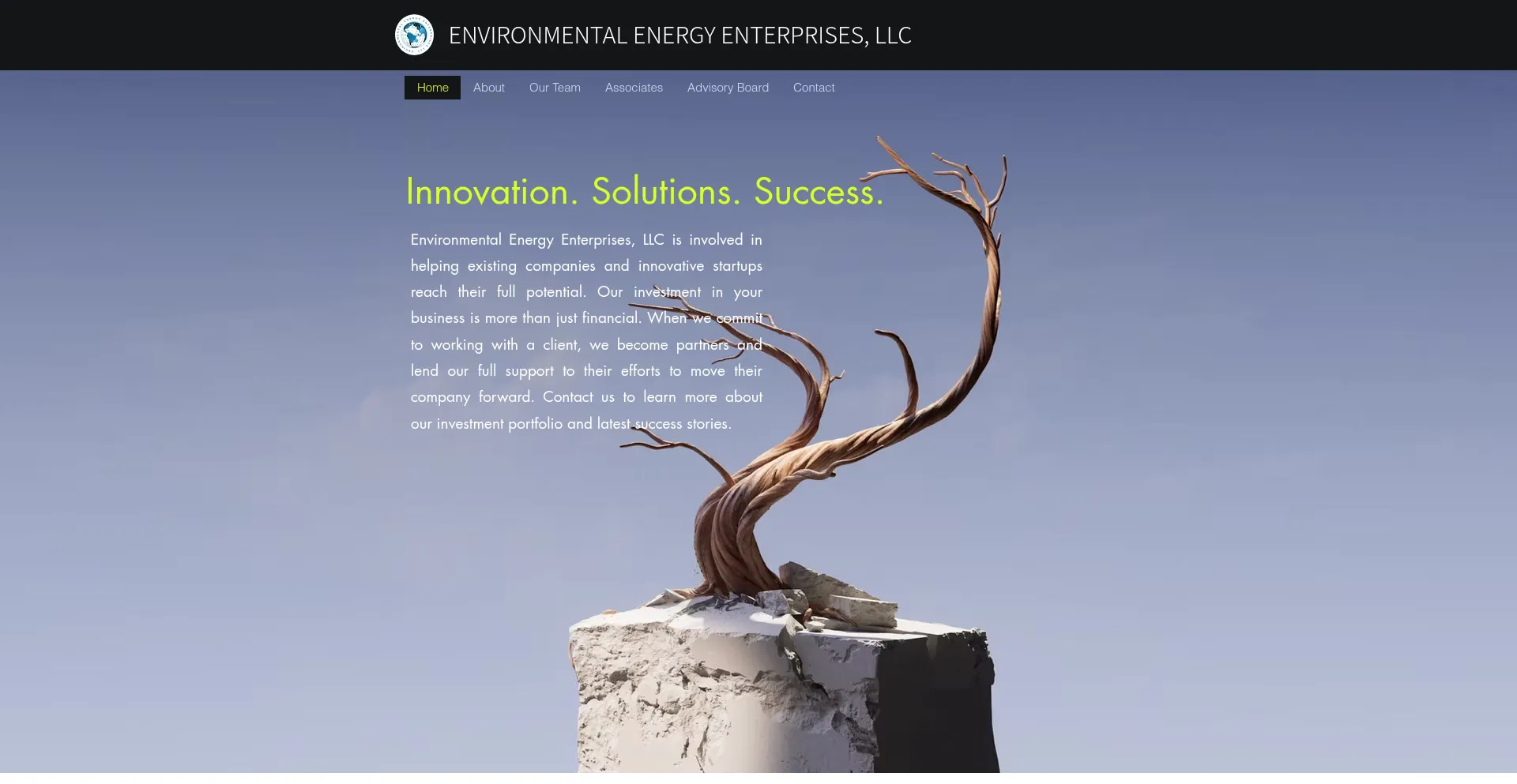Website screenshot of Environmentalenergyenterprisesllc.com