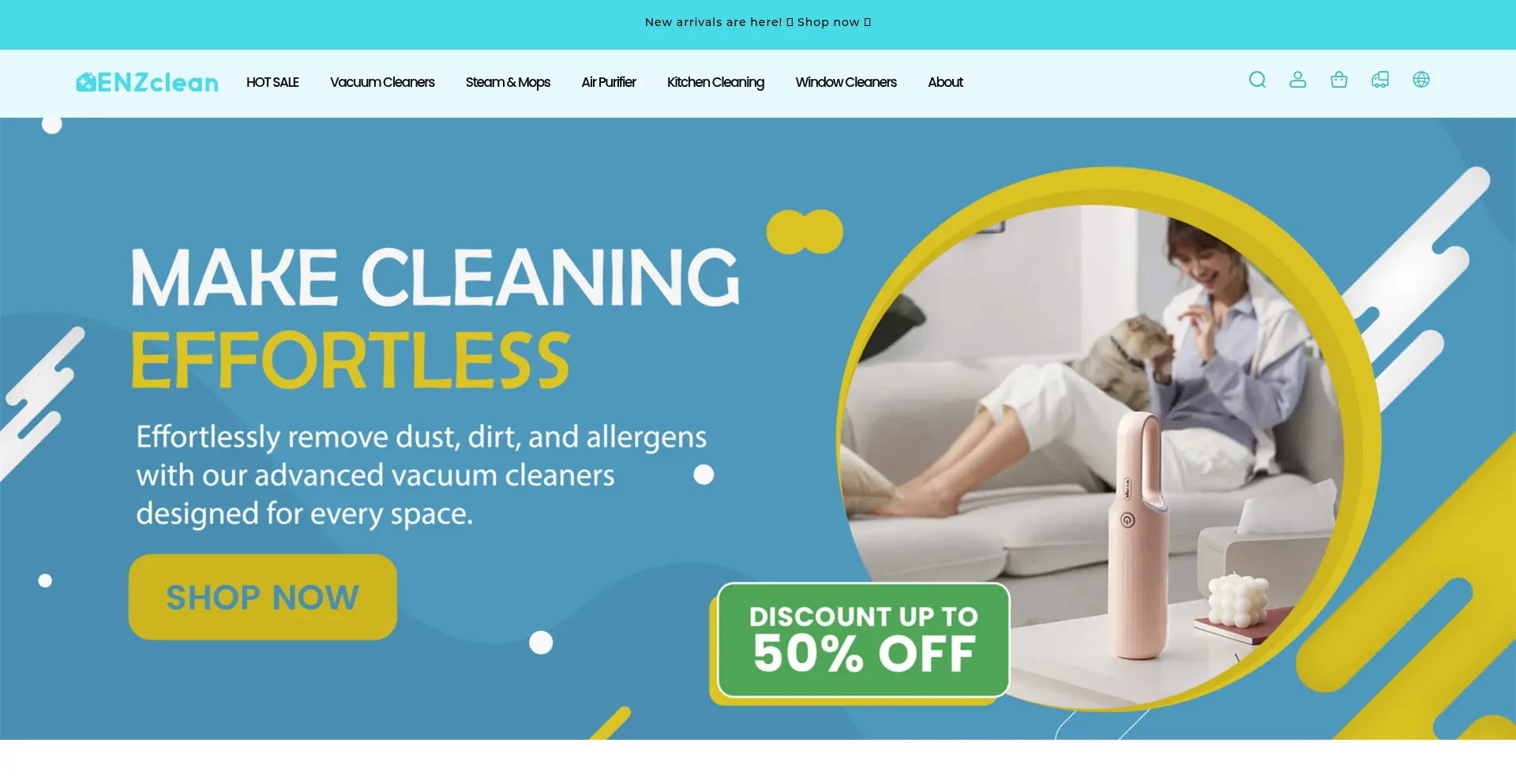 Enzclean.com Screenshot