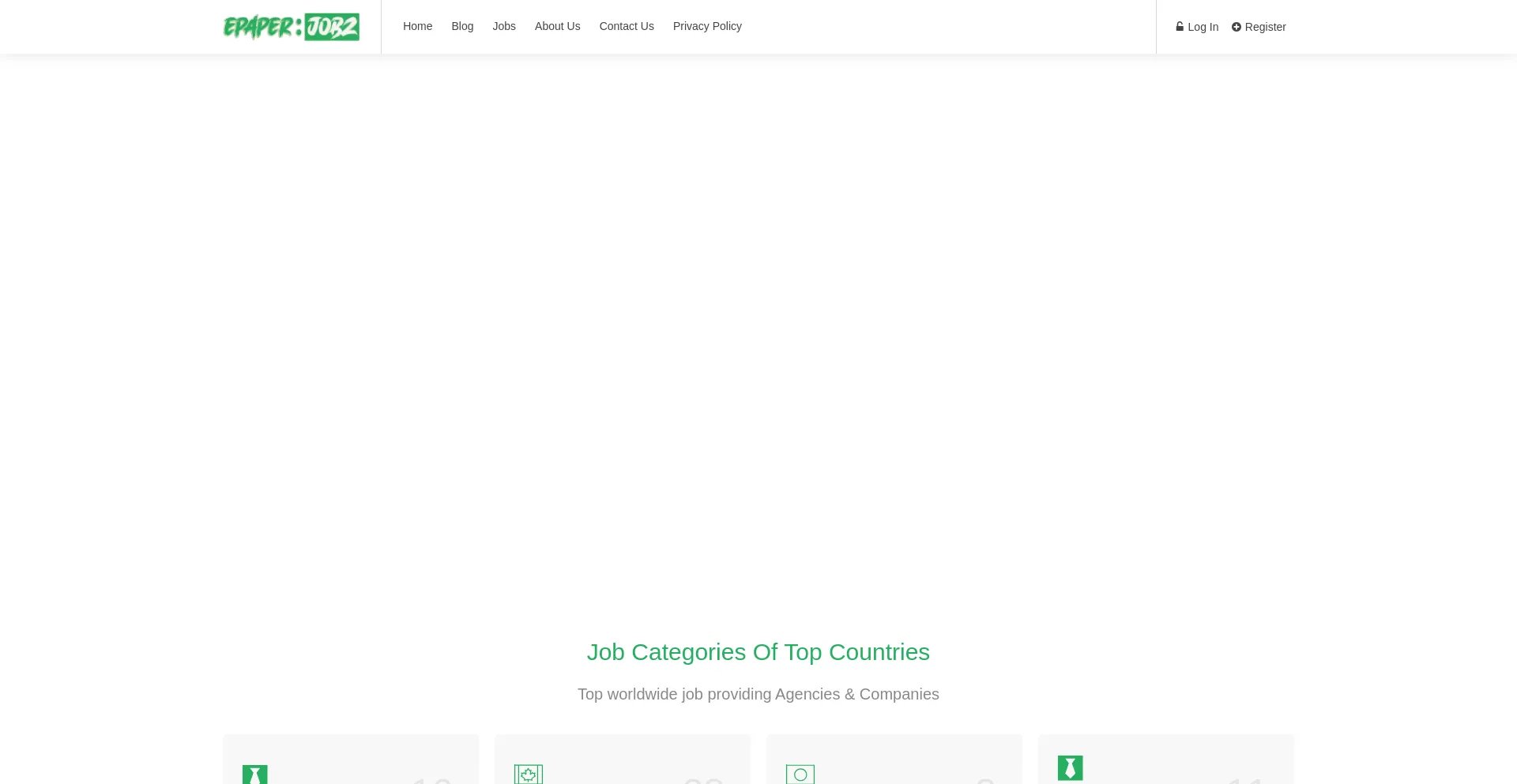 Website screenshot of Epaperjobz.com