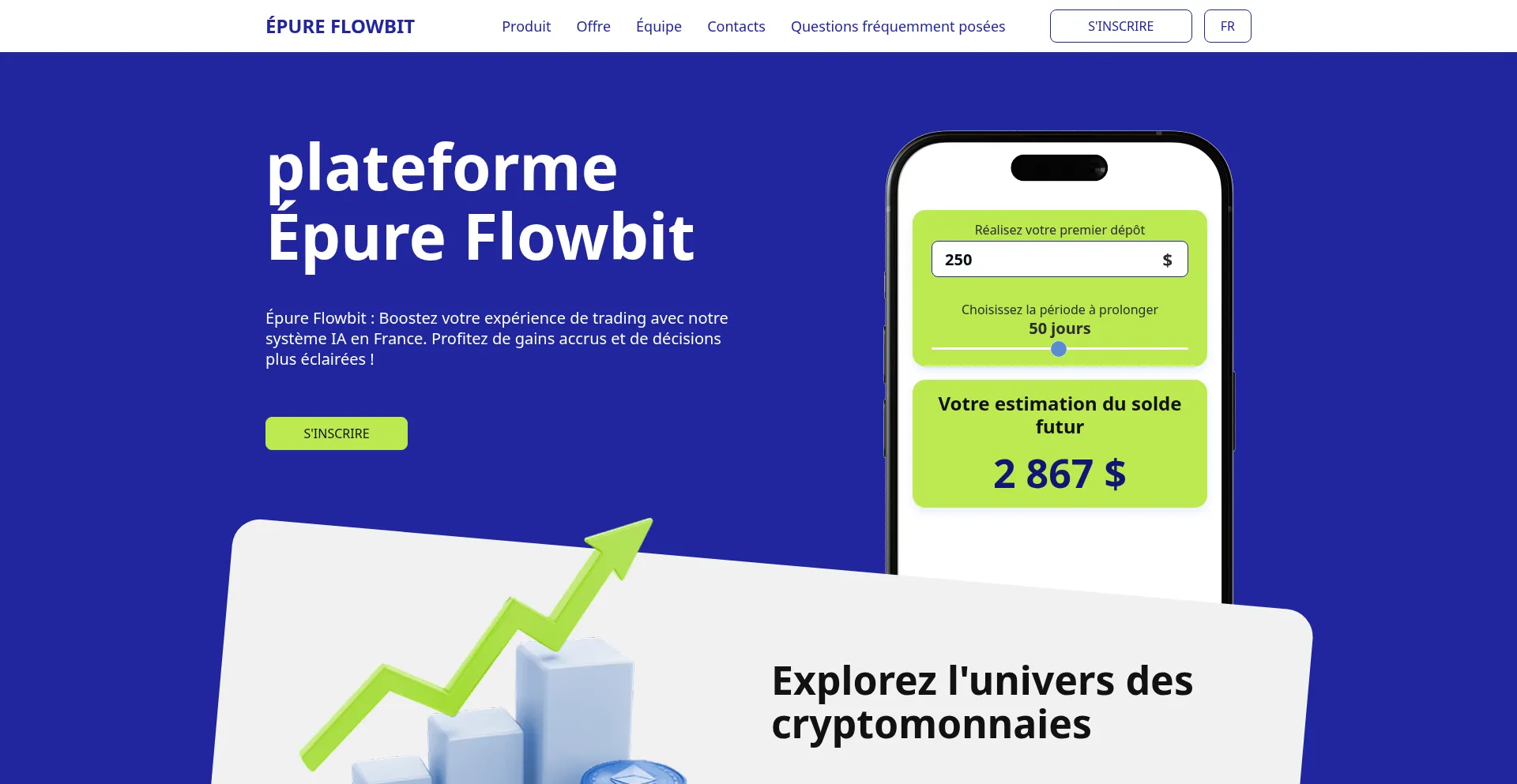 Website screenshot of Epure-flowbit.com