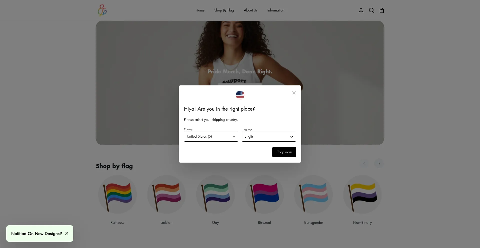 Website screenshot of Equalitythreads.com