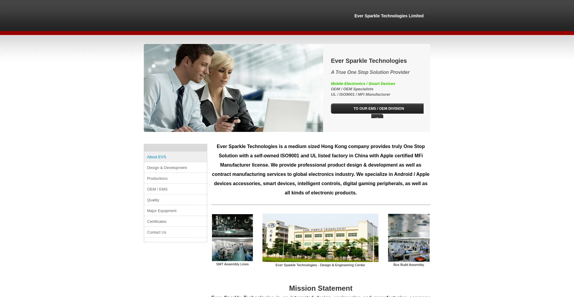 Website screenshot of Er-sparkle.com