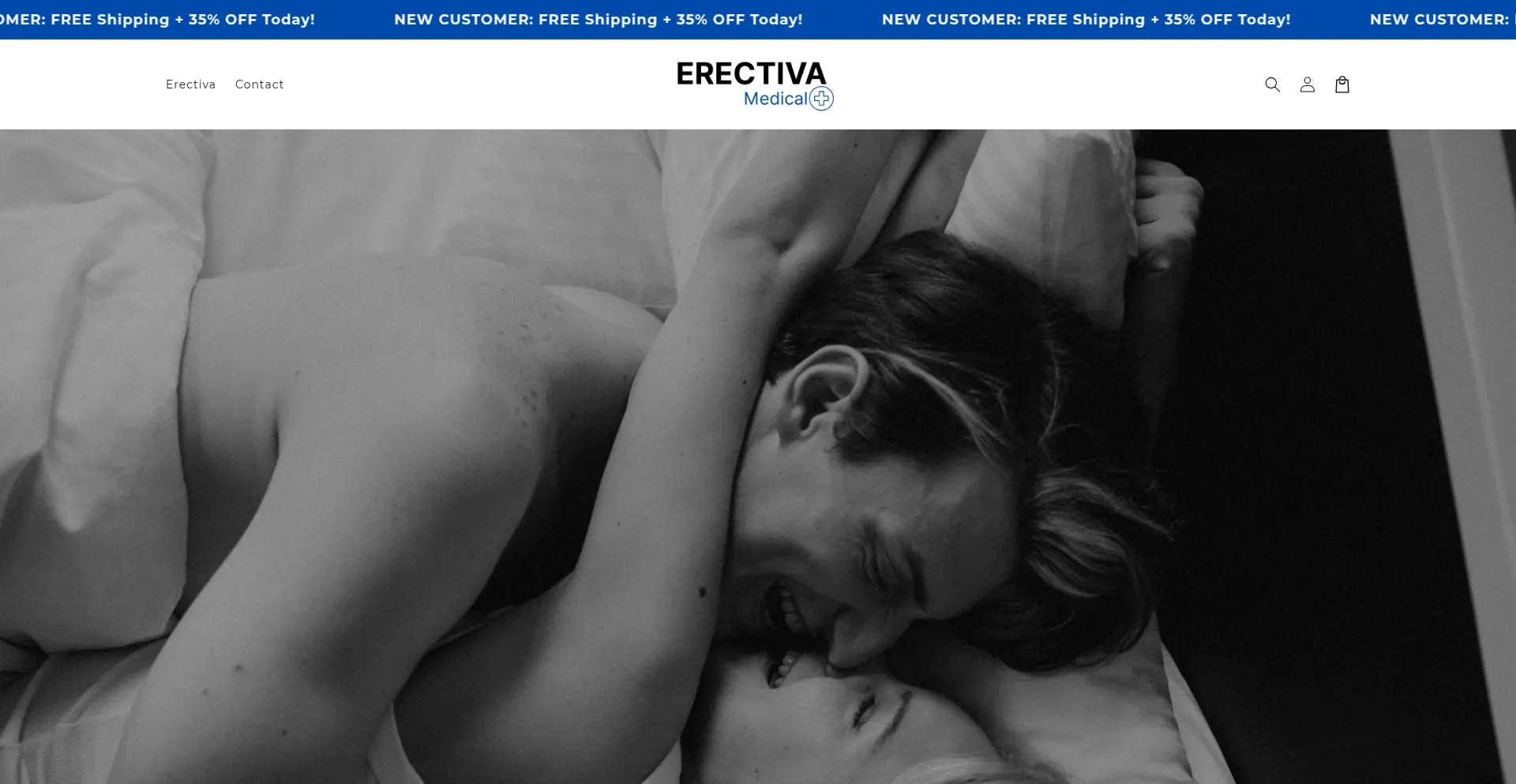 Website screenshot of Erectivamedical.com