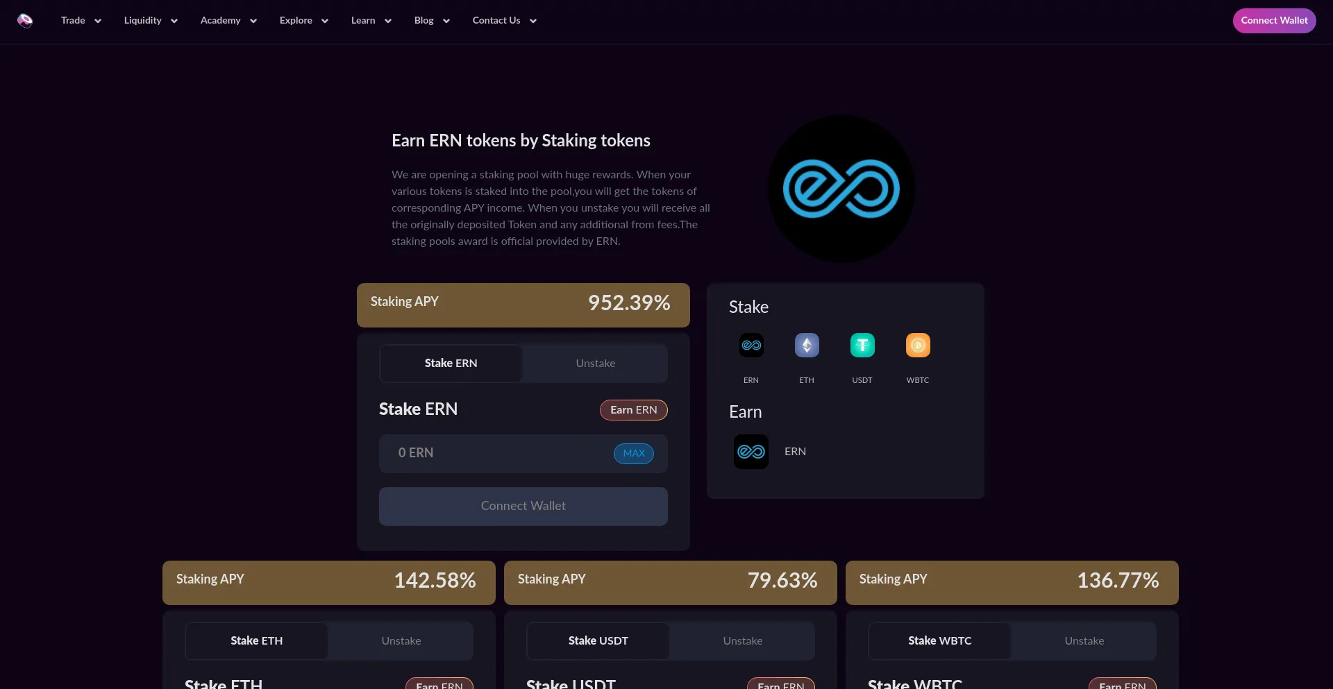 Website screenshot of Ern-sushi.xyz
