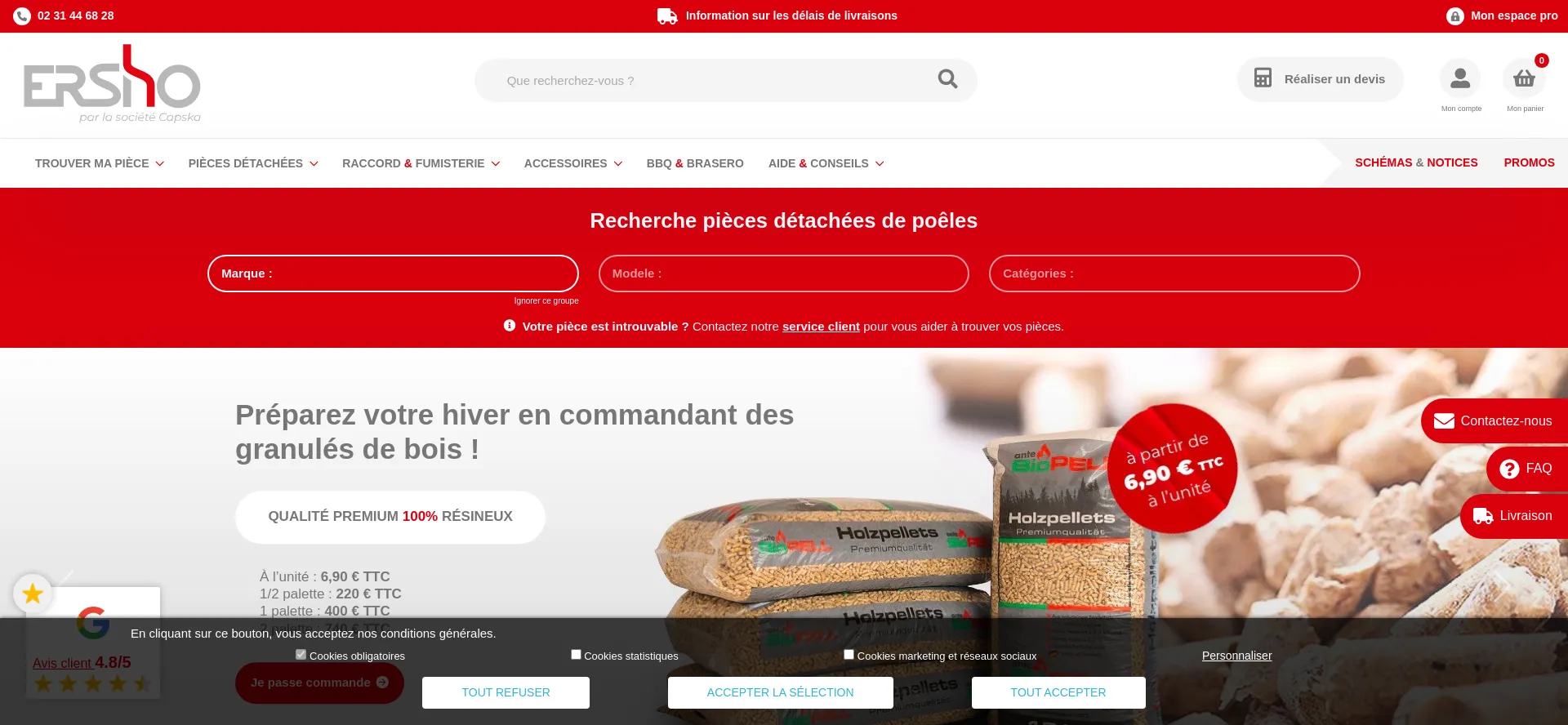 ¿És Seguro y Confiable Ersho-distribution.com?