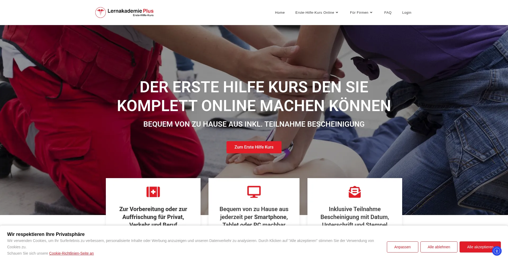¿És Seguro y Confiable Erste-hilfe-kurs-online.de?