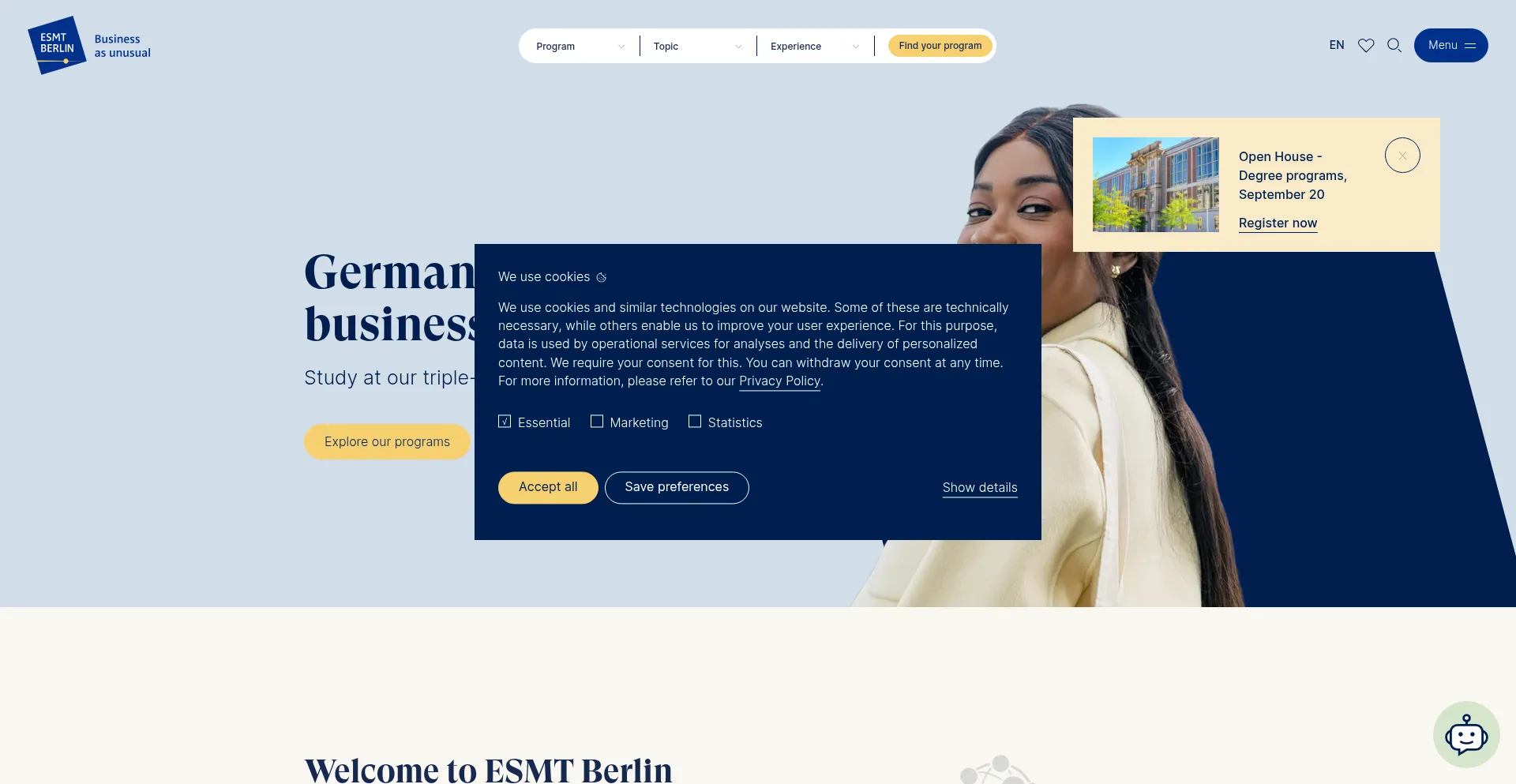 ¿És Seguro y Confiable Esmt.berlin?
