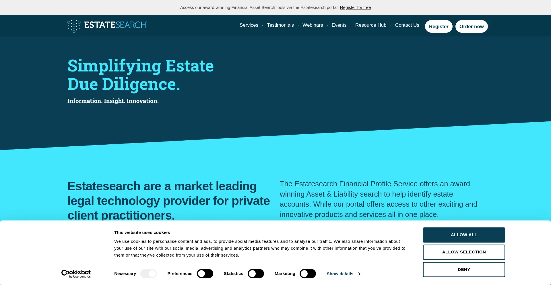 Estatesearch.co.uk Screenshot