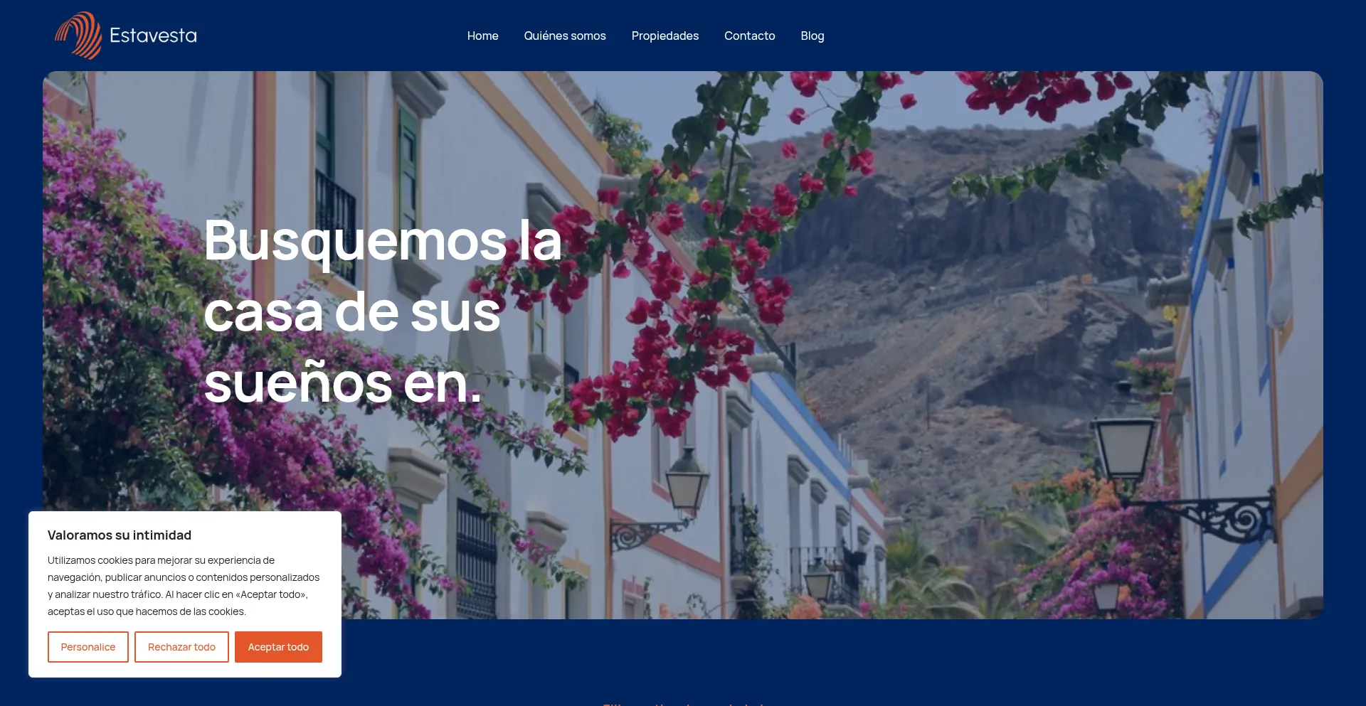 Website screenshot of Estavesta.com