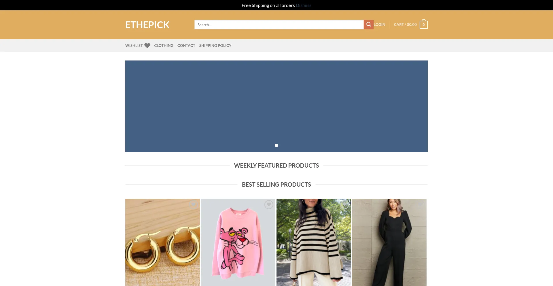 Website screenshot of Ethepick.com