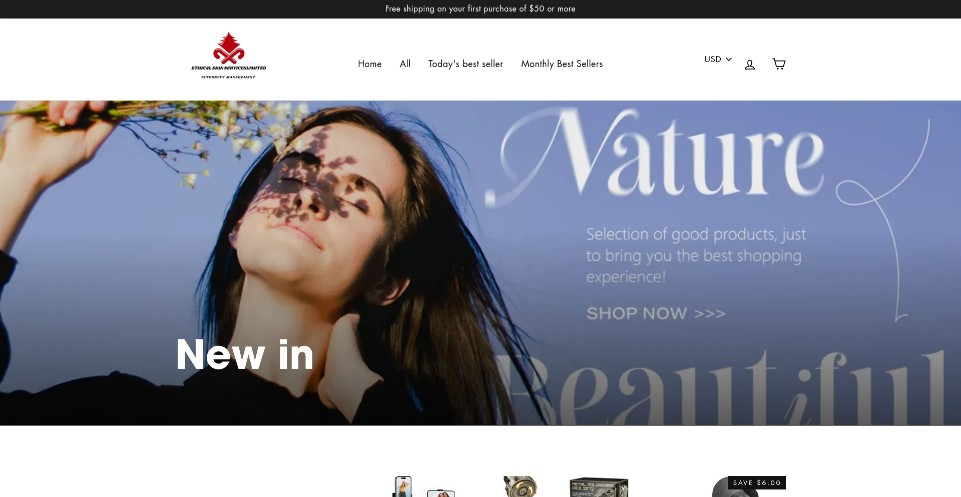 Website screenshot of Ethskiy.com