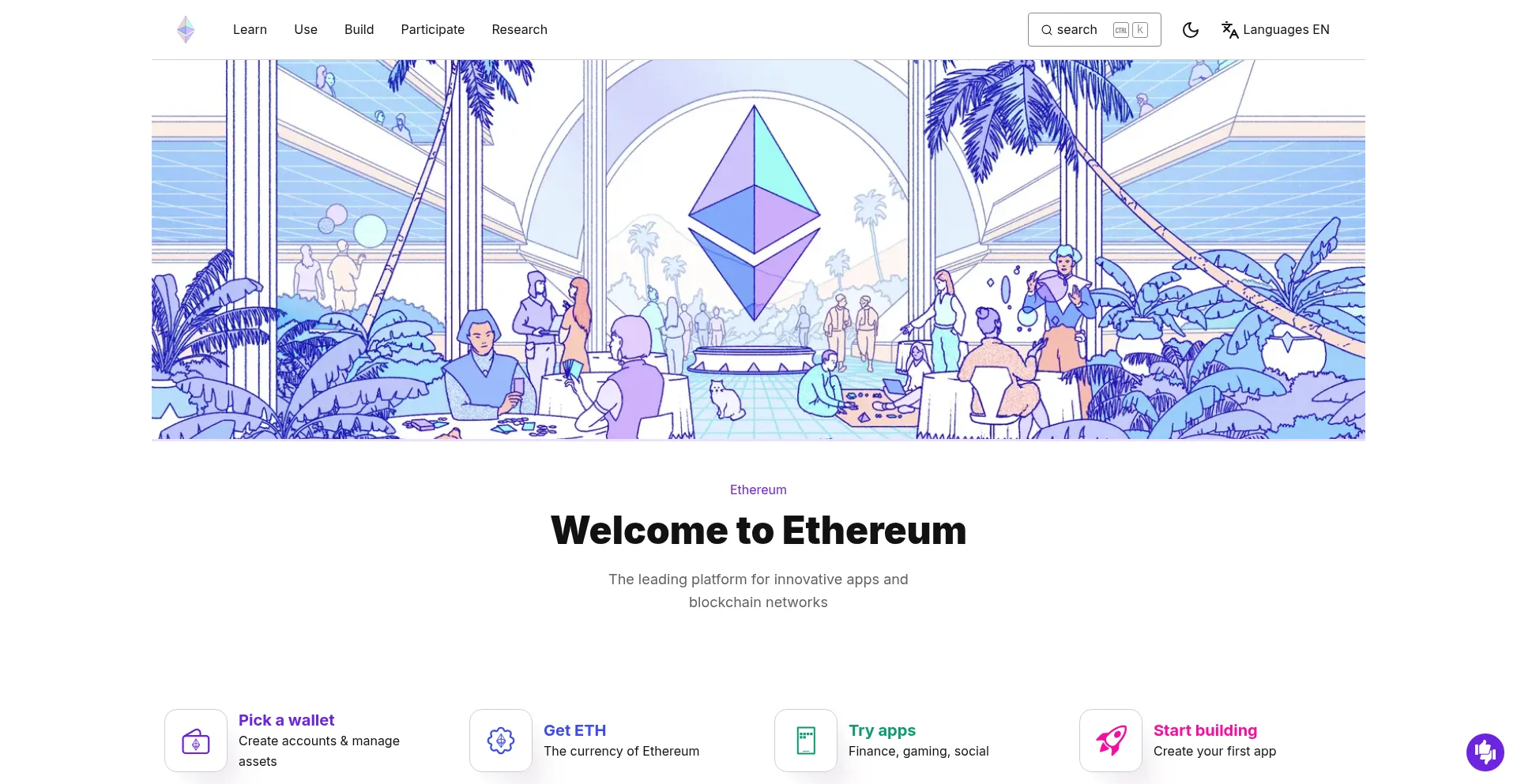 Website screenshot of Ethwallets.org