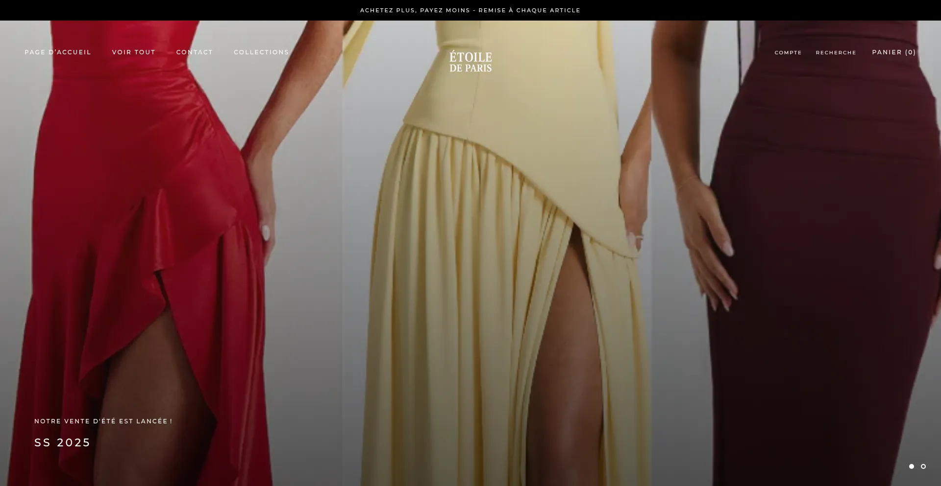 Website screenshot of Etoiledeparis.fr