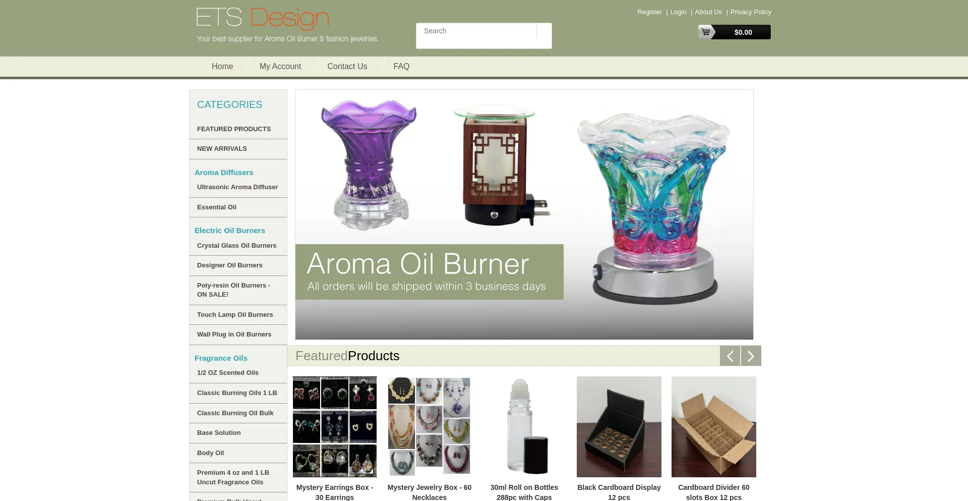Website screenshot of Etsdesign.com
