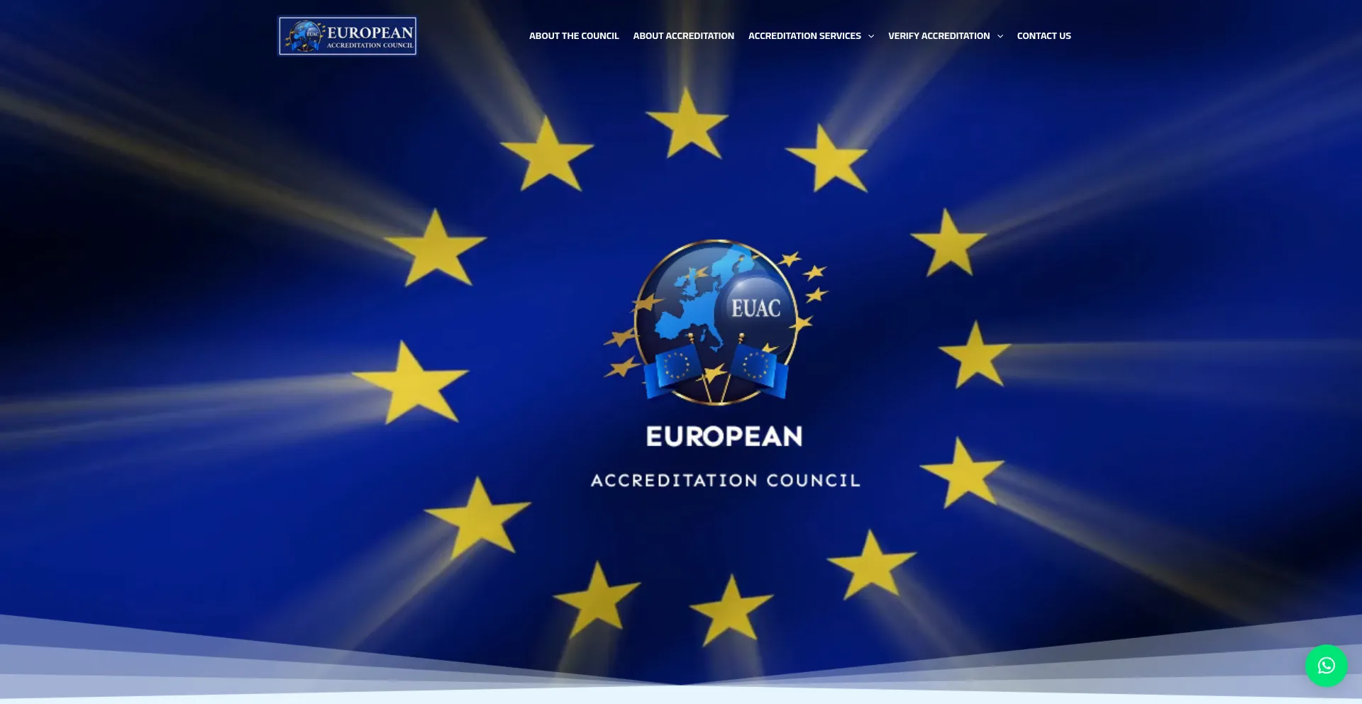 Website screenshot of European-accreditation.co