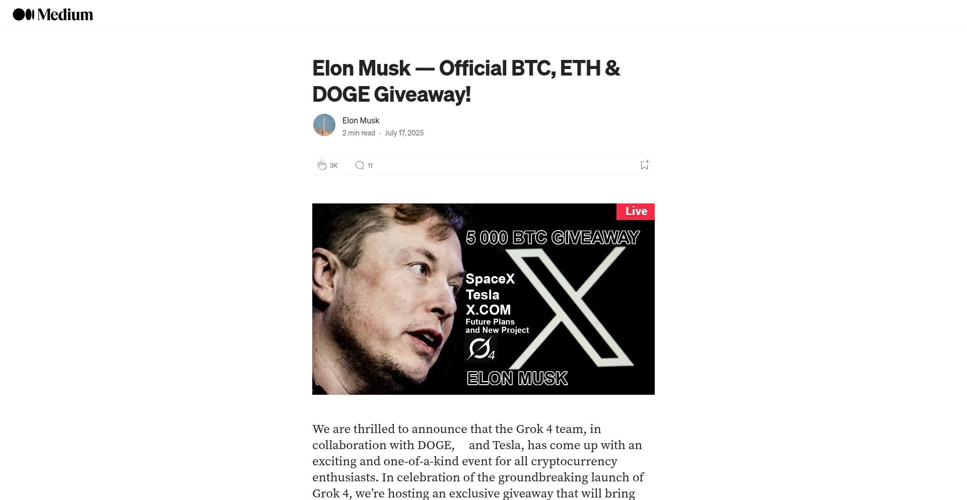Website screenshot of Event-grok4.info