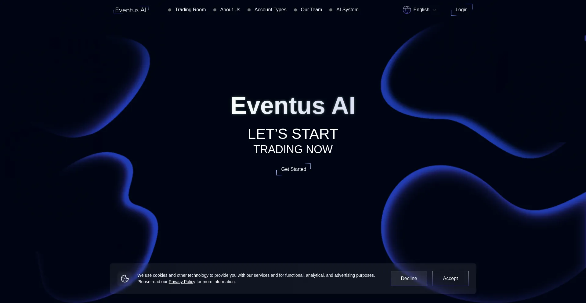 Website screenshot of Eventus-ai.org