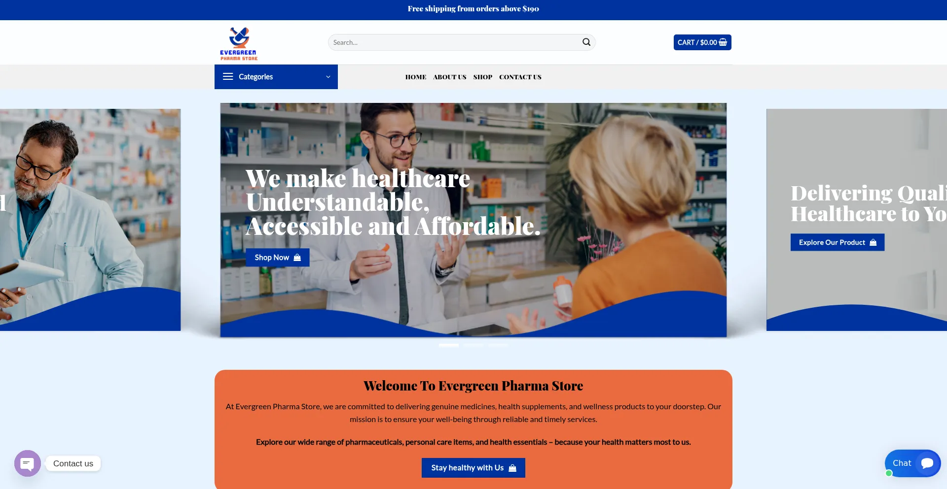 Evergreenpharmastore.com