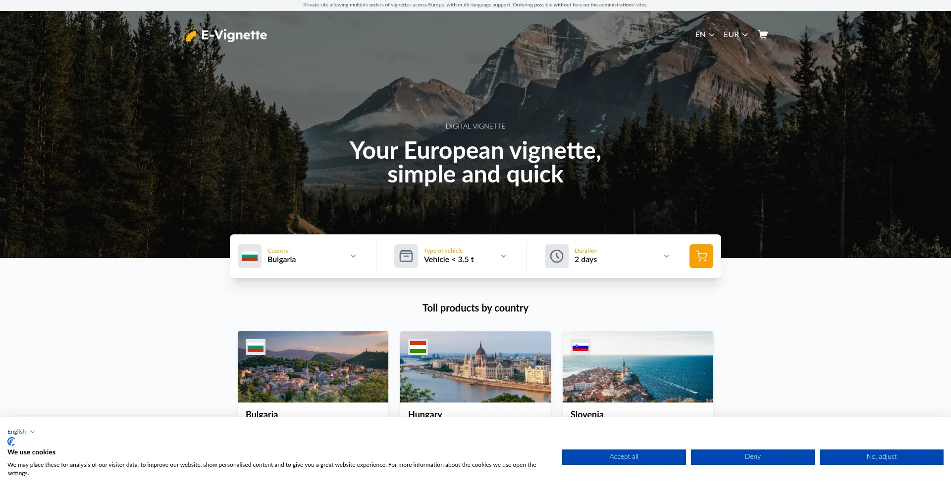 ¿És Seguro y Confiable Evignette-eu.com?