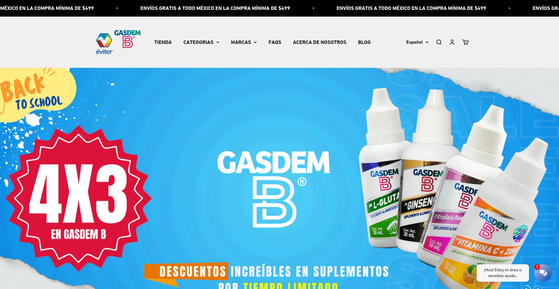 Website screenshot of Eviter.com