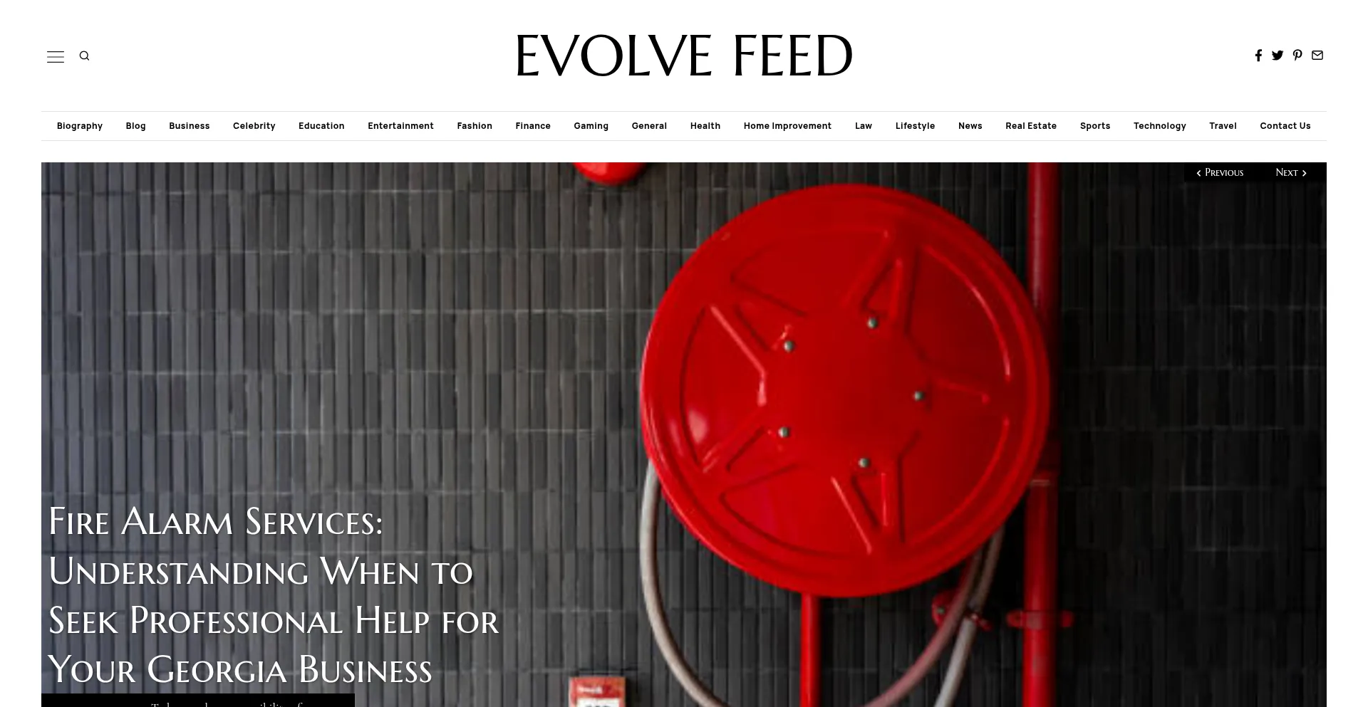 Evolvefeed.com Screenshot